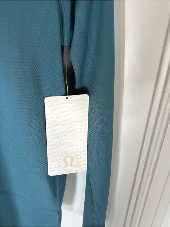 NWT Lululemon Swiftly Tech LS *Breeze Silverescent Size  6 Persian Green 4 Way - Picture 4 of 13